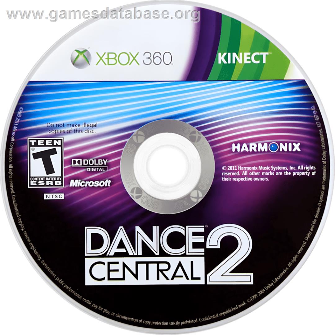 Dance Central 2 - Microsoft Xbox 360 - Artwork - Cartridge